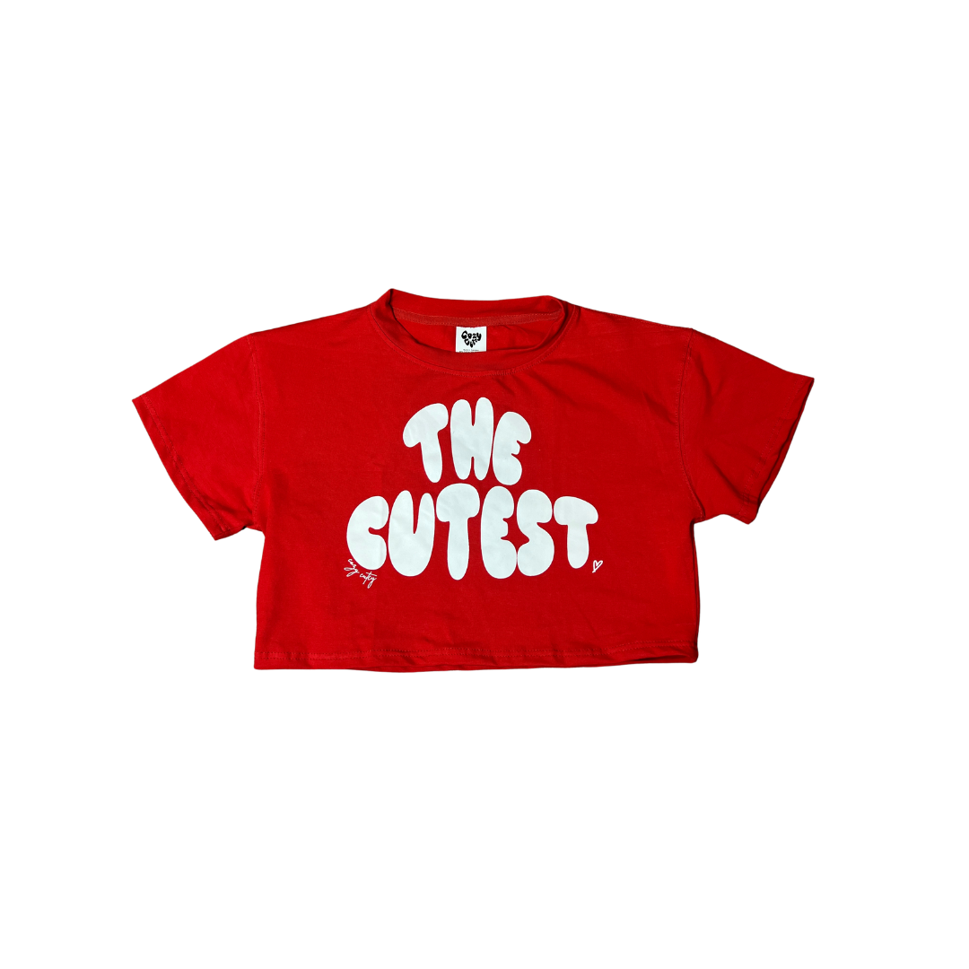 "The Cutest" Red Tee