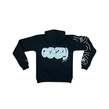 "Cozy Season" Black Hoodie Set