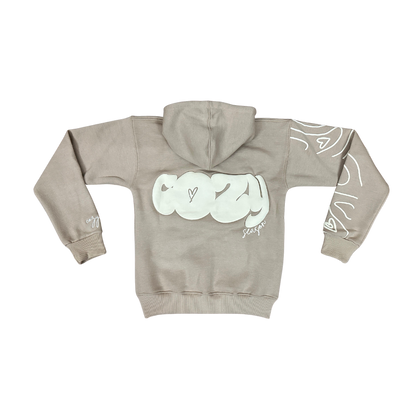 "Cozy Season" Khaki Hoodie Set